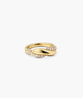 Brioche Pavé Lab Grown Sapphire Ring