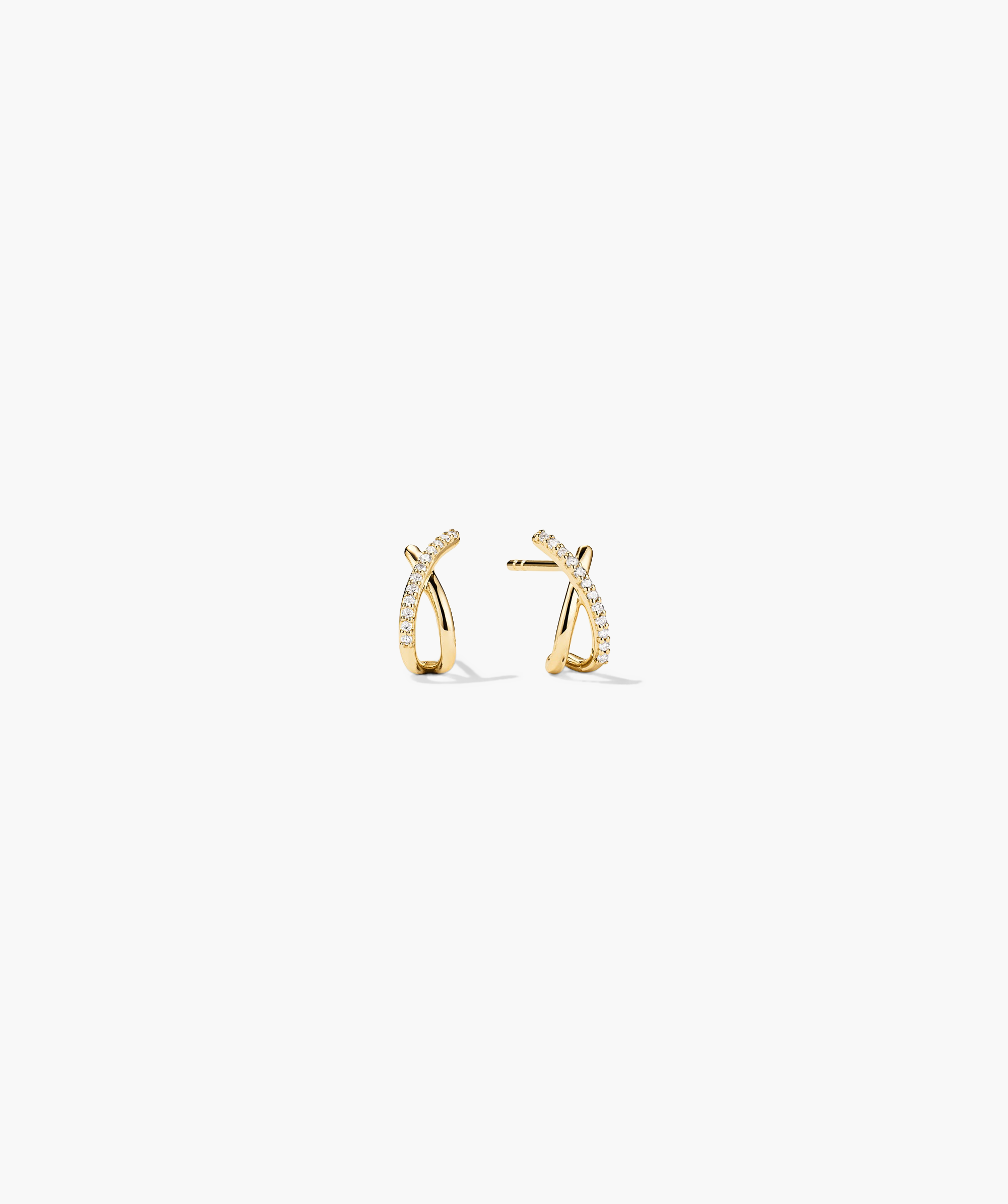 Pavé Diamond X Studs