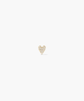 Piercing Studio - Single Pavé Diamond Heart Flat Back Stud