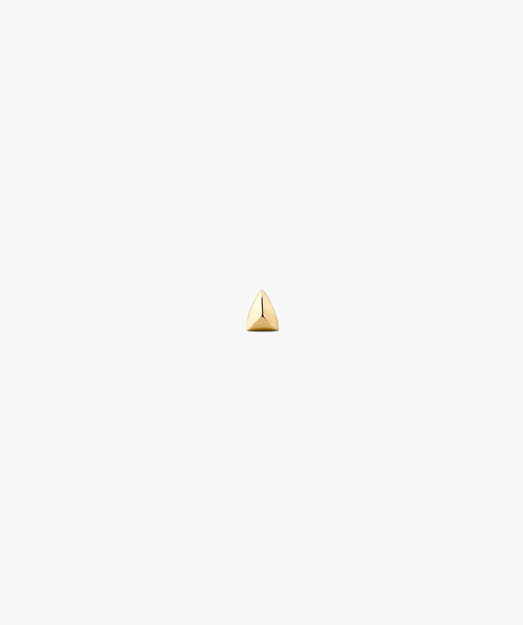 Single Puffy Pyramid Stud