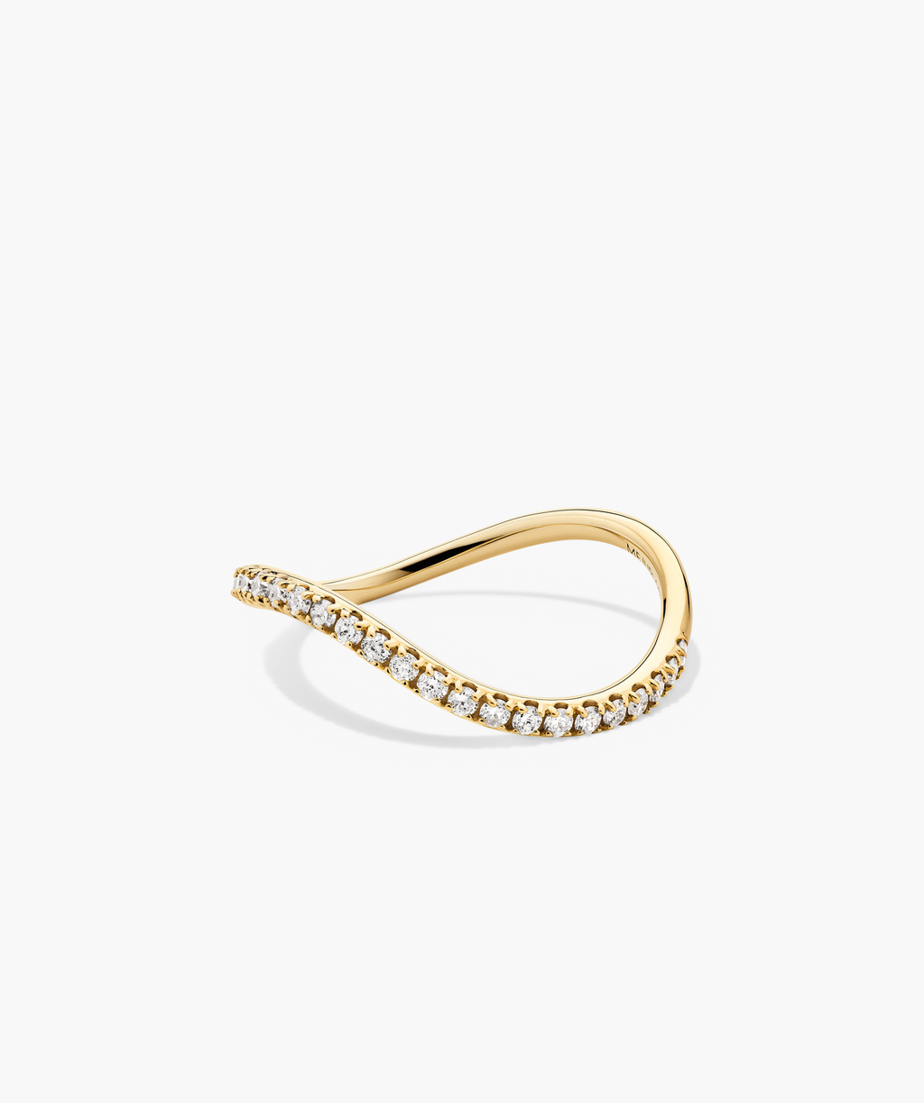 Dôme Figure Pavé Diamond Ring
