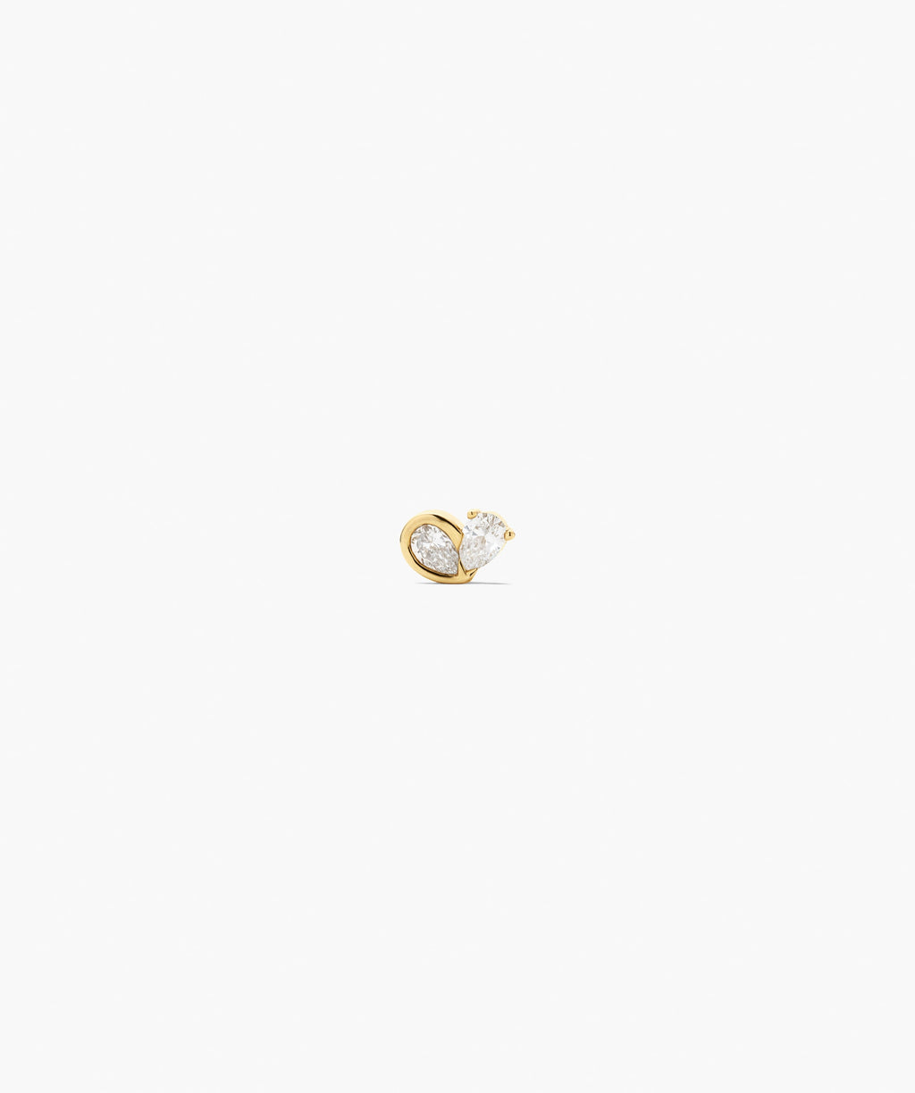 Piercing Studio - Two of Hearts Lab Grown Diamond Stud