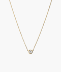 Bezel Lab Grown Diamond Necklace 0.25 ct