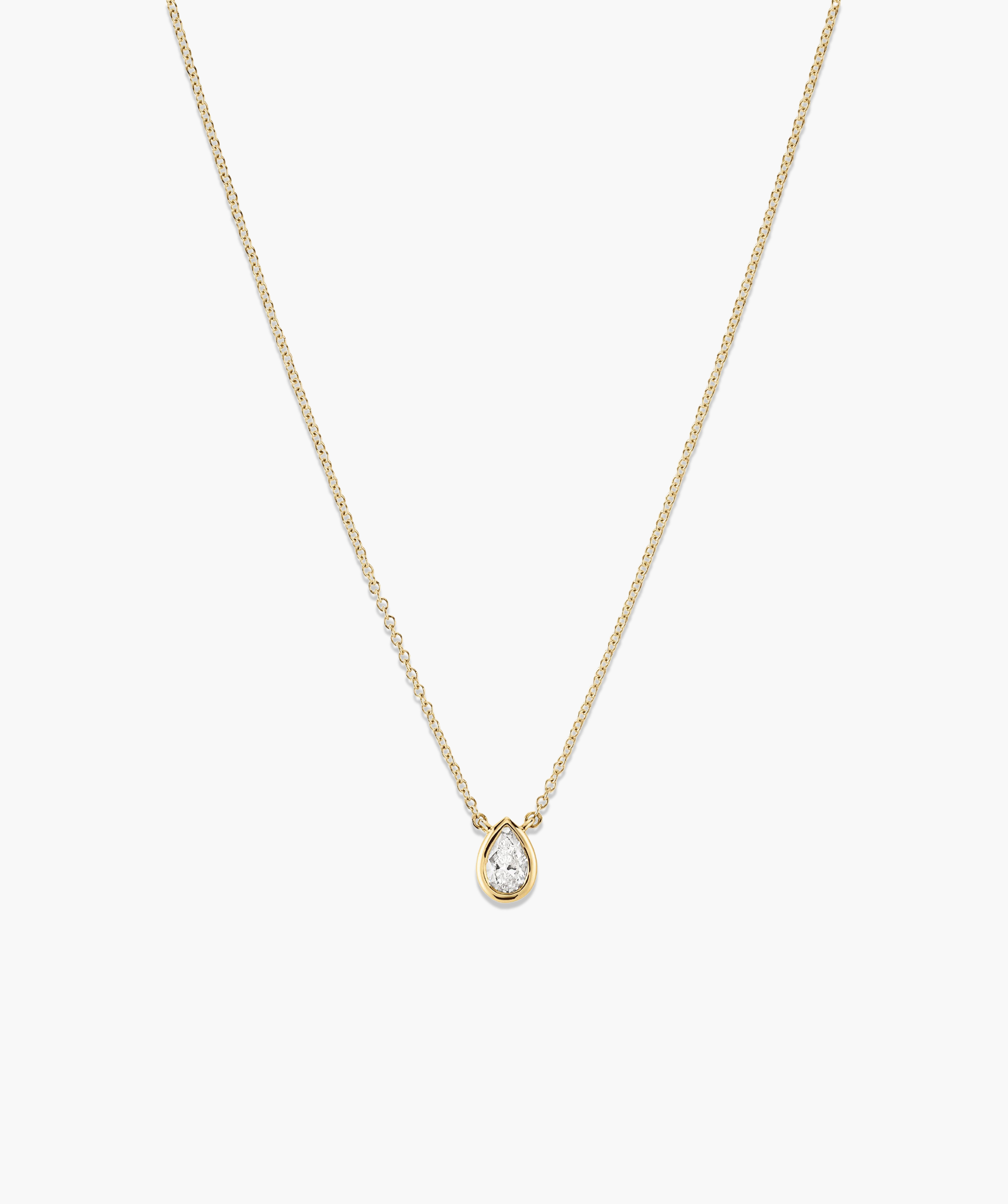 Lab Grown Diamond Pear Necklace