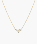 Lab Grown Sapphire Cluster Necklace