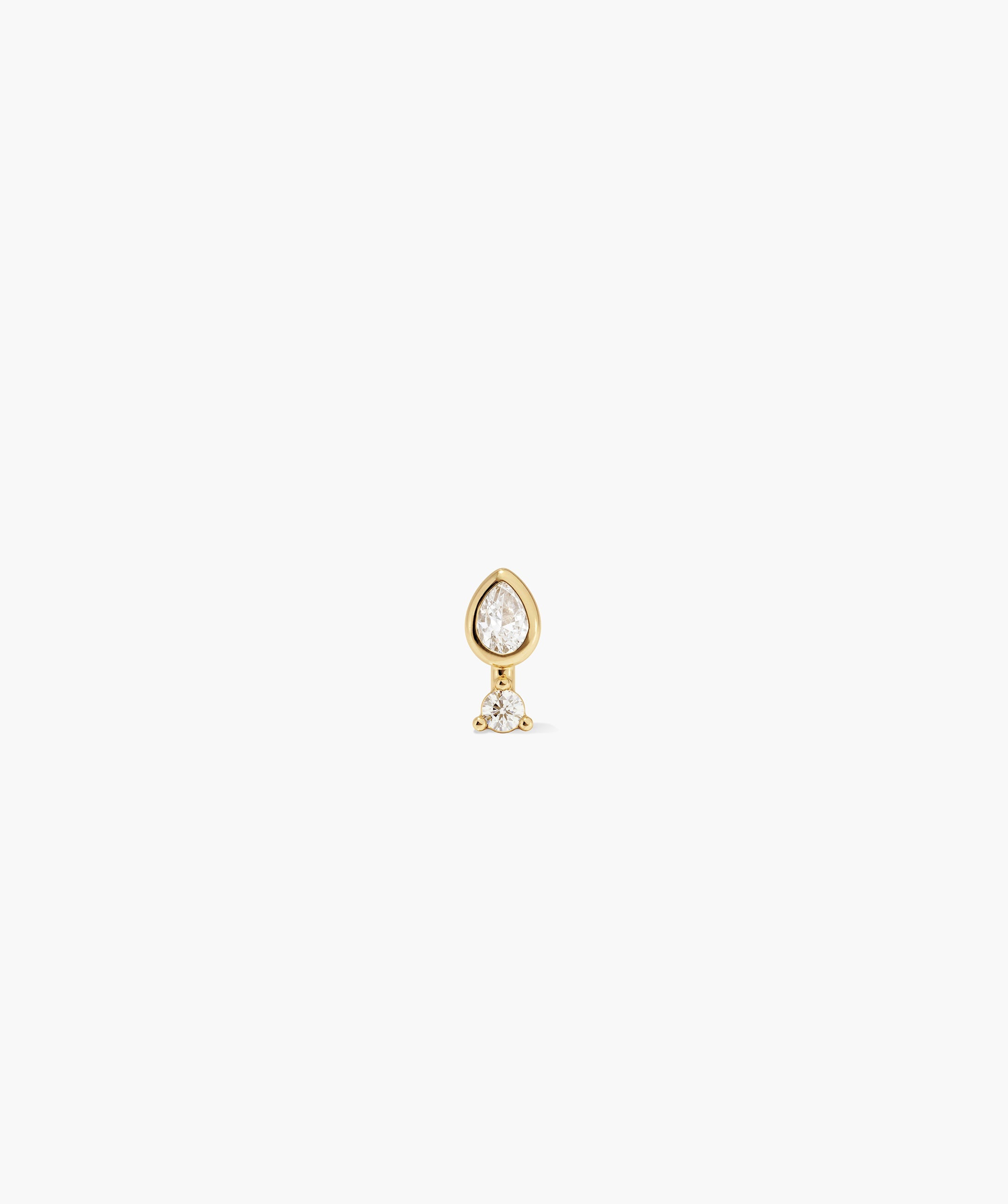 Piercing Studio - Lab Grown Diamond Pear Stud
