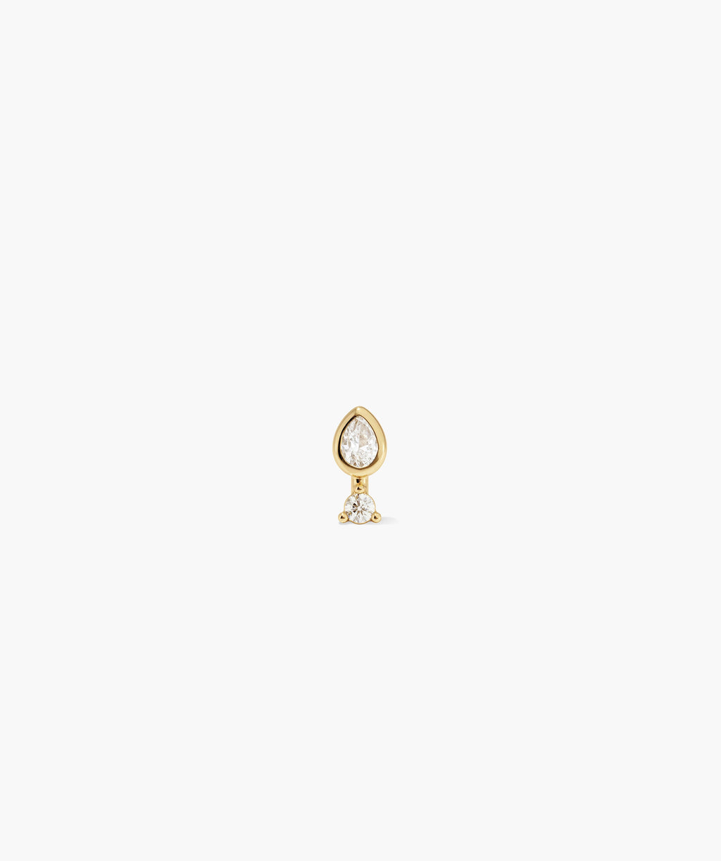 Piercing Studio - Lab Grown Diamond Pear Stud