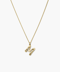 Organic Dôme Liquid Letter Pendant Necklace