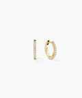 Pavé Lab Grown Sapphire Small Hoops