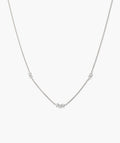 Floating Lab Grown Sapphire Necklace