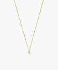 Round Lab Grown Sapphire Necklace