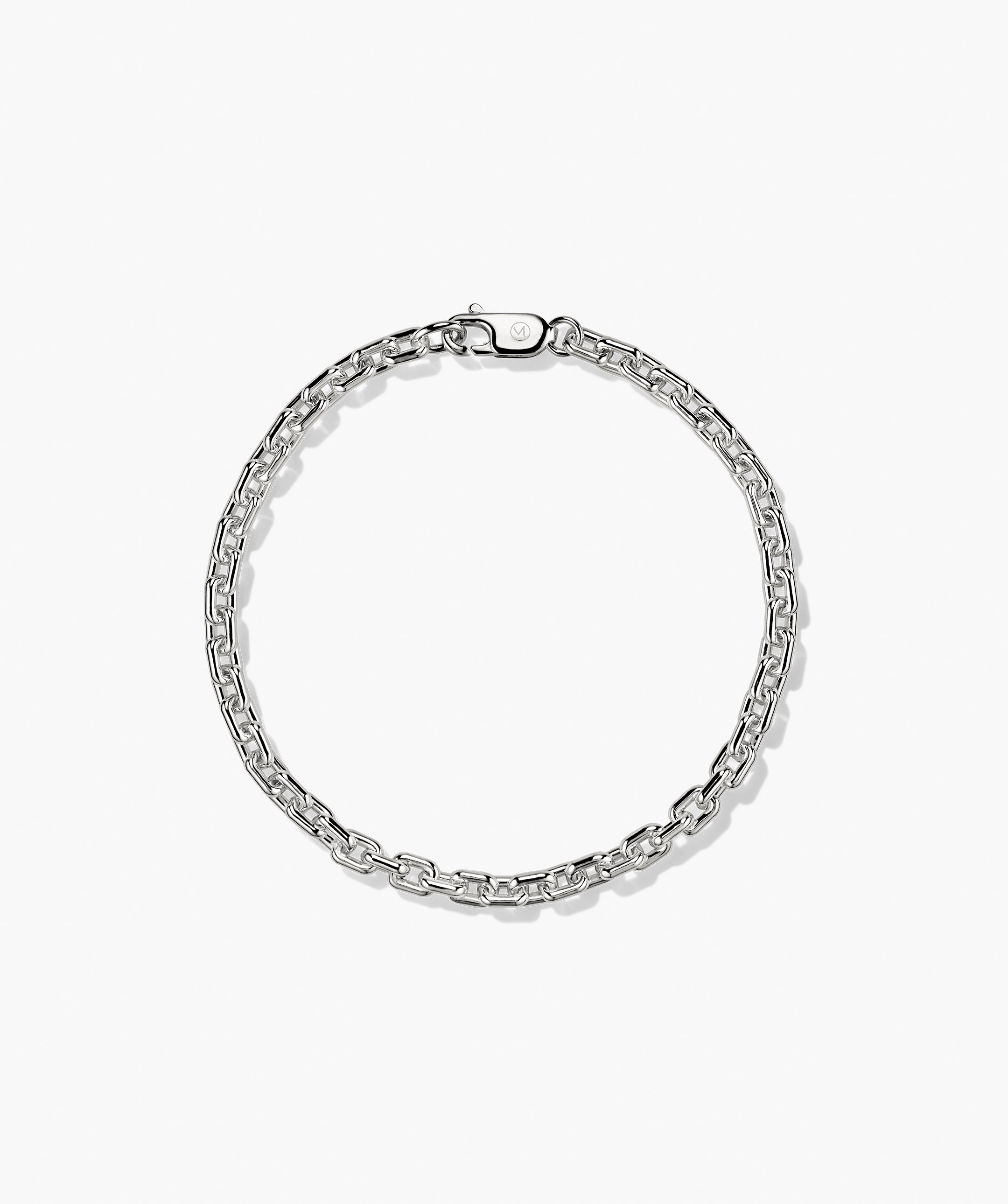 Trace Rectangle Chain Bracelet