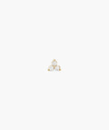 Single Diamond Lotus Stud