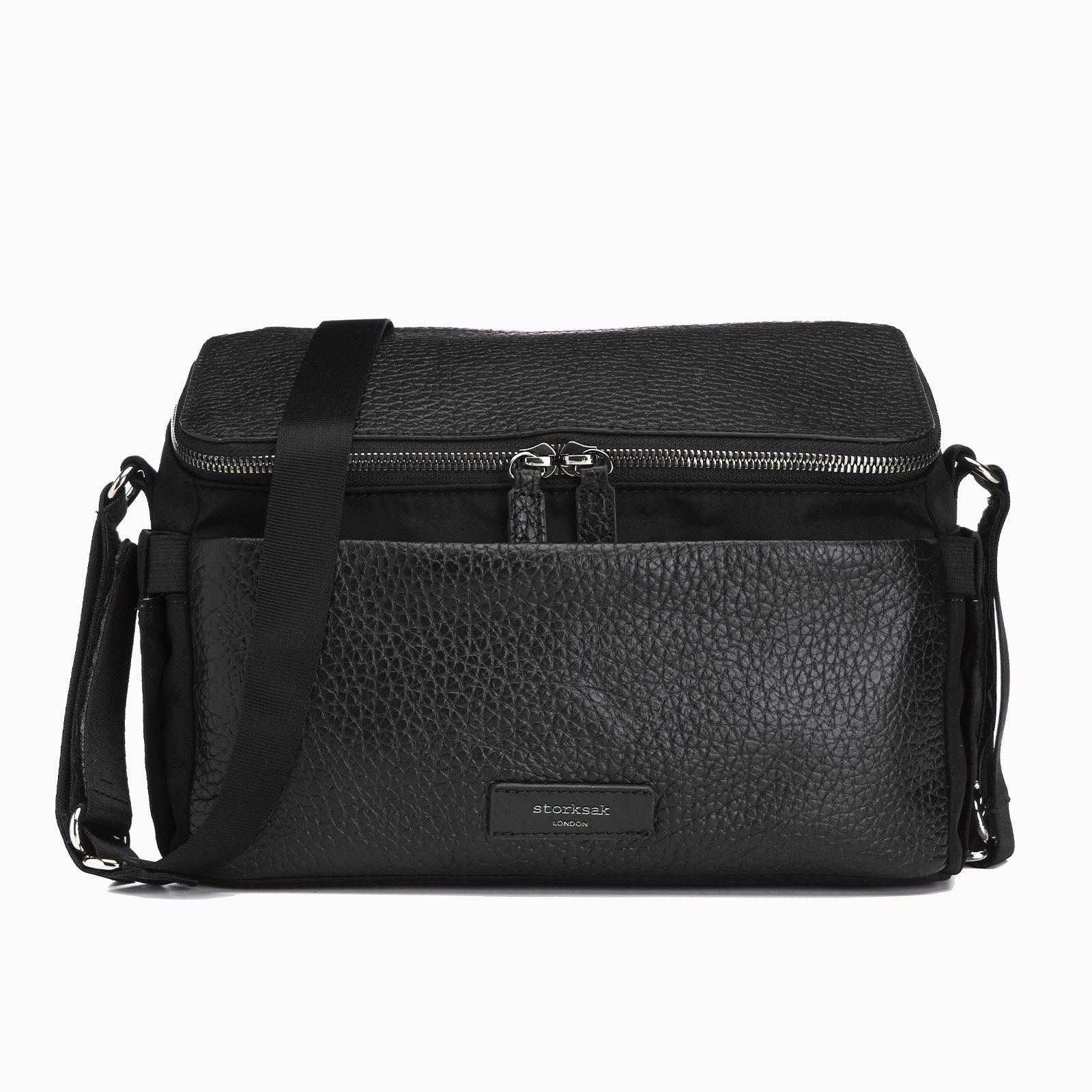Storksak Alyssa Stroller Bag - Black & Gunmetal