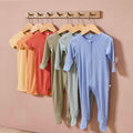 Ribbed Clever Zip Sleepsuit & Summer Sleepsuit 6 Pack