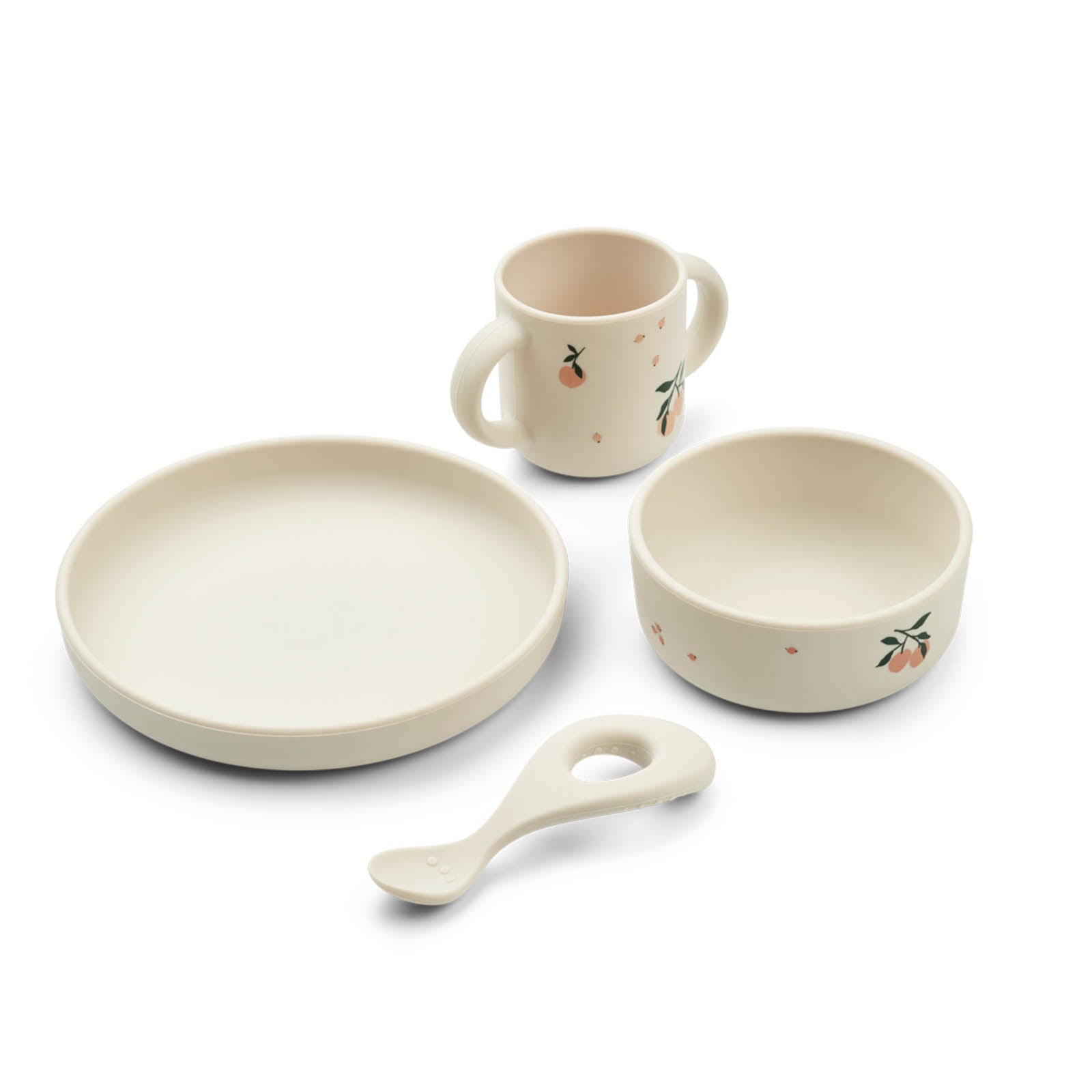 Liewood Vivi Printed Tableware Set - Peach Mix