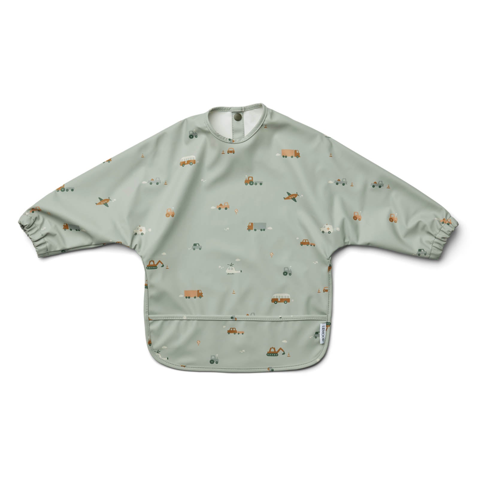 Liewood Long Sleeved Merle Cape Bib - Vehicles Mix