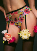 (SOLD OUT 12/1/25) Azalea Embroidery Garter Belt
