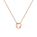 Elan Le Coeur Necklace Rose Gold