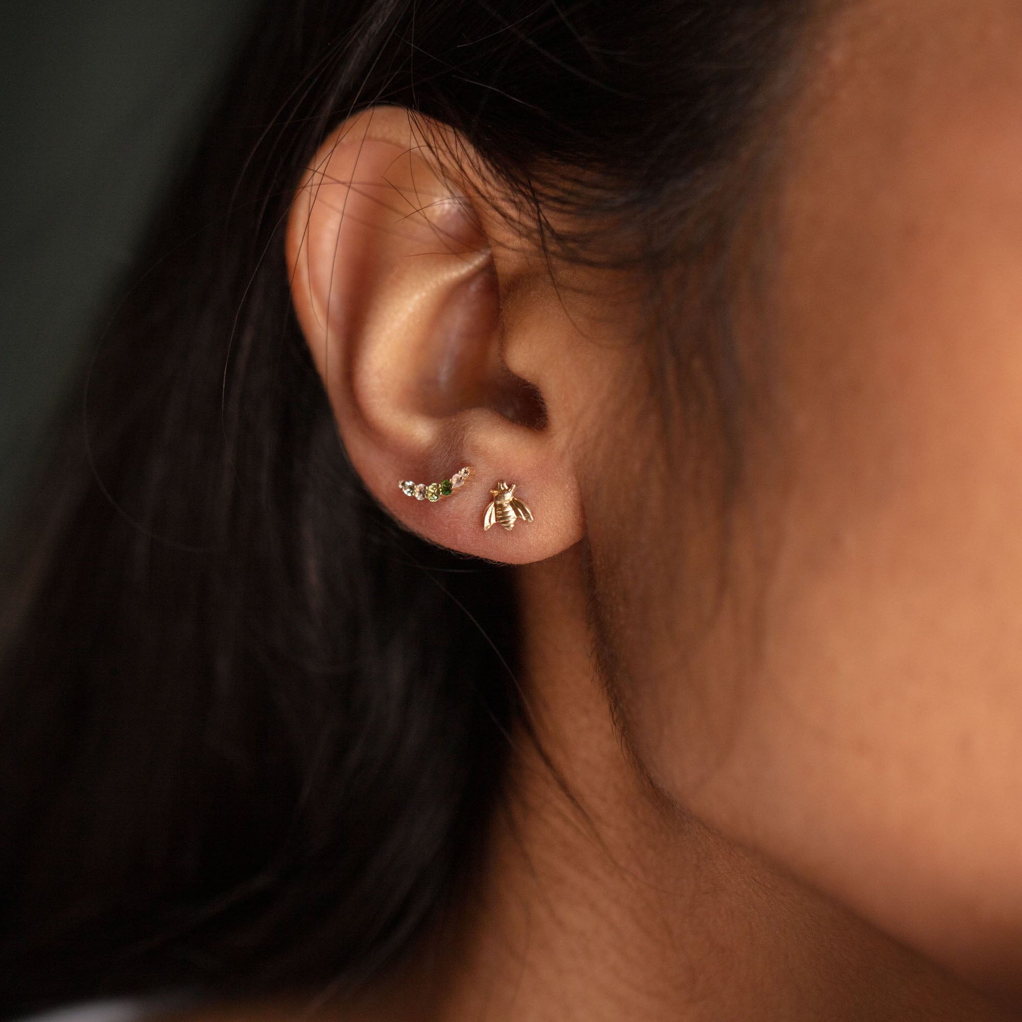 Golden Bee Earrings