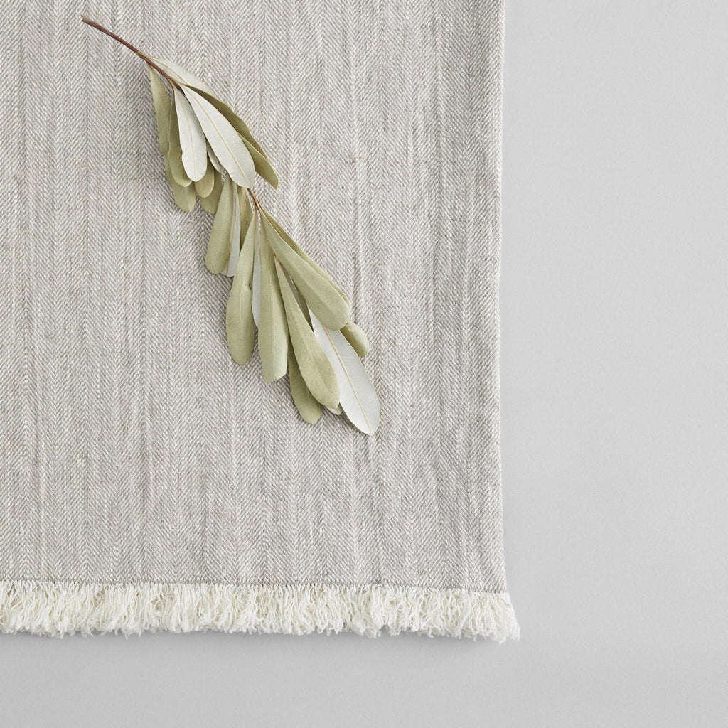 Linen Throw in Natural