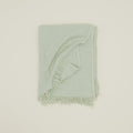 Simple Linen Throw - Sage