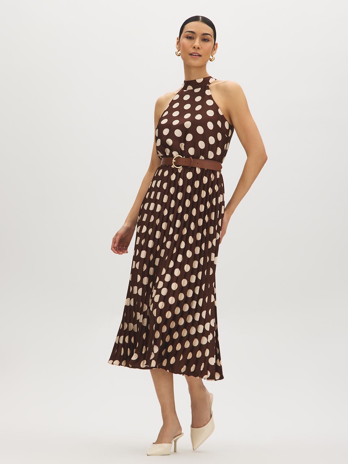 Polka Dot Halter Dress