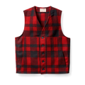 Mackinaw Wool Vest - Red/black Plaid