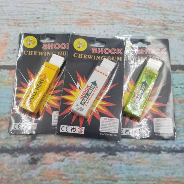 Electric Shock Chewing Gum Pull Head Shocking Toy