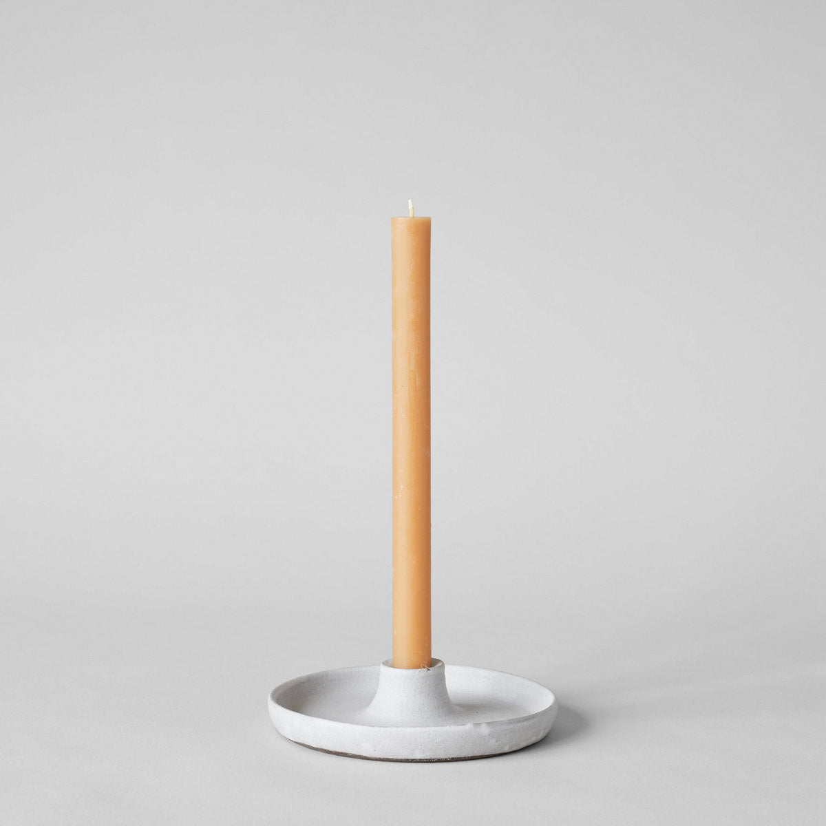 Stoneware Candlestick Holder, Grey