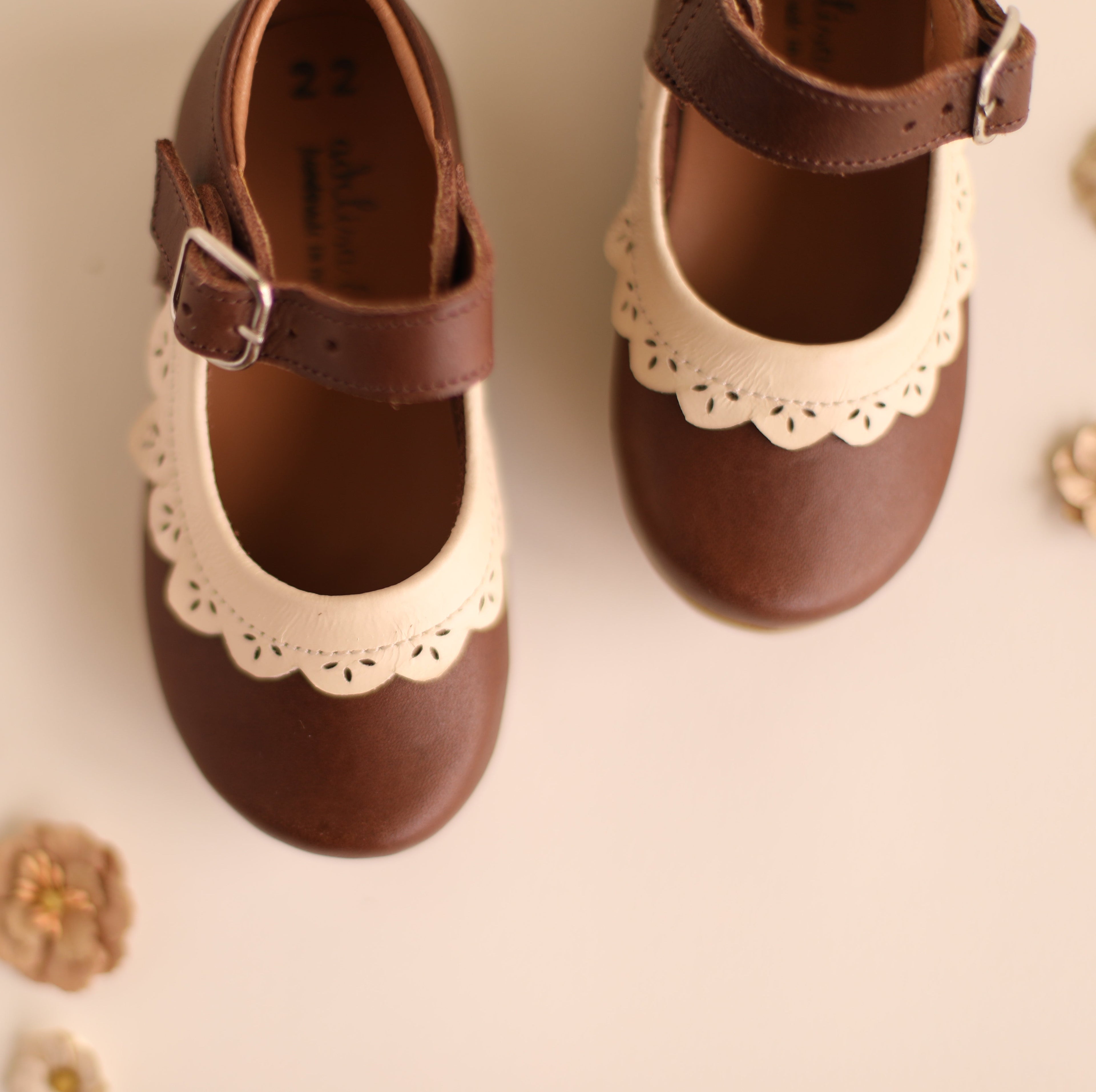 Espresso Marily Mary Janes {Children's Leather Shoes}