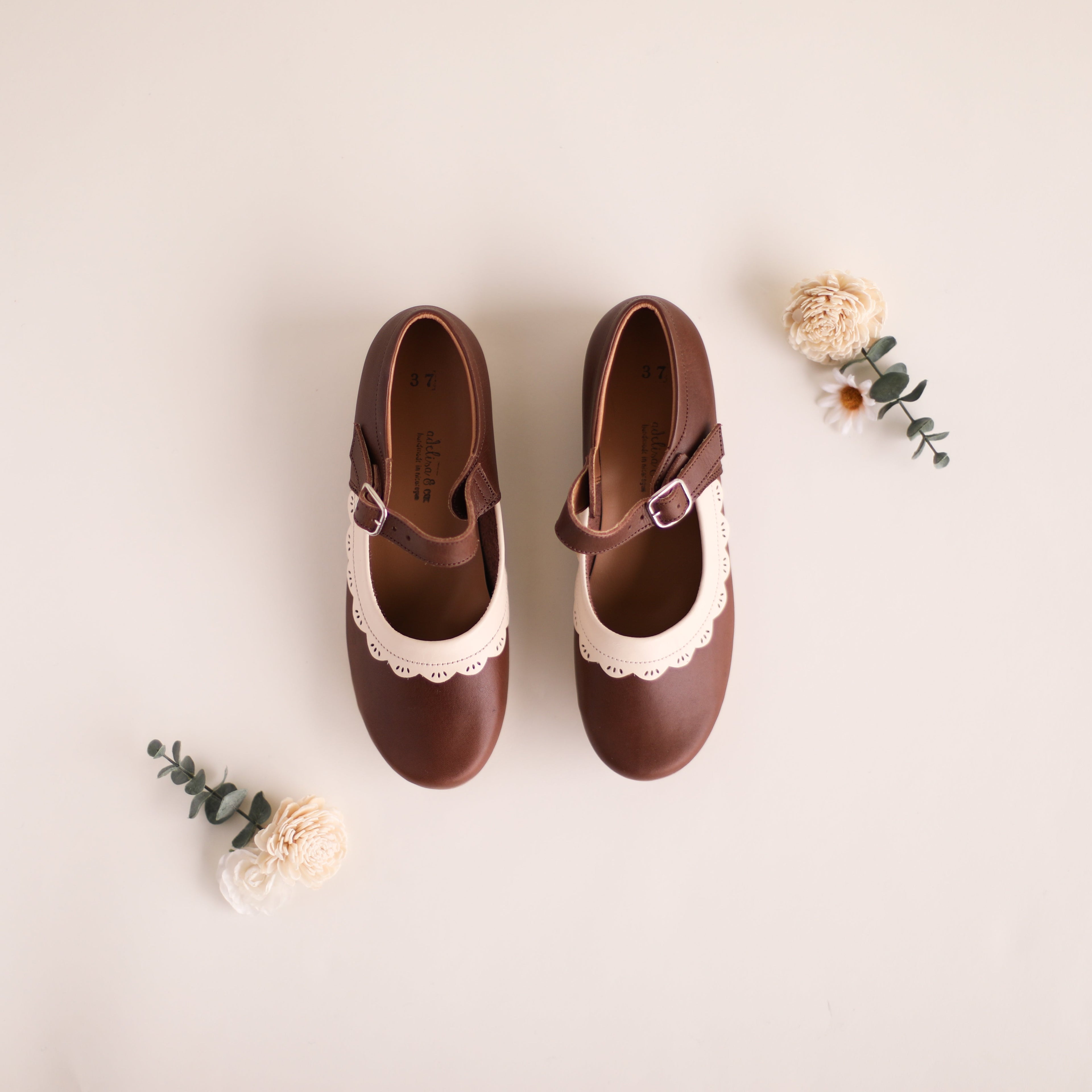 Espresso Marily Mary Janes {Women's Leather Shoes}