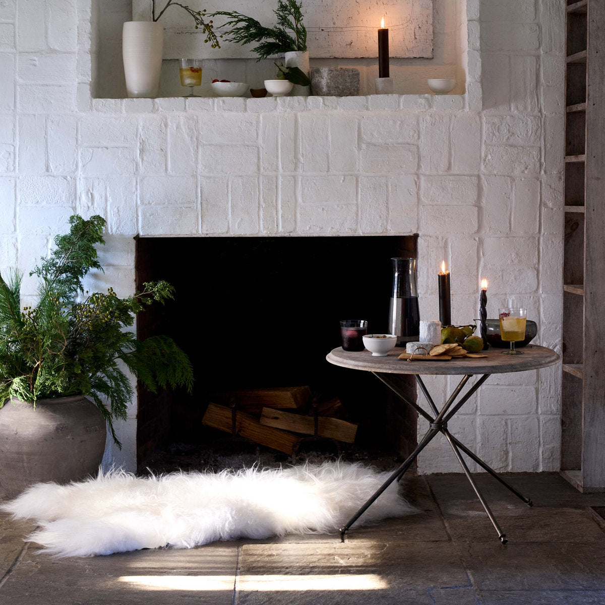 Icelandic Longwool Sheepskin Pelt, White
