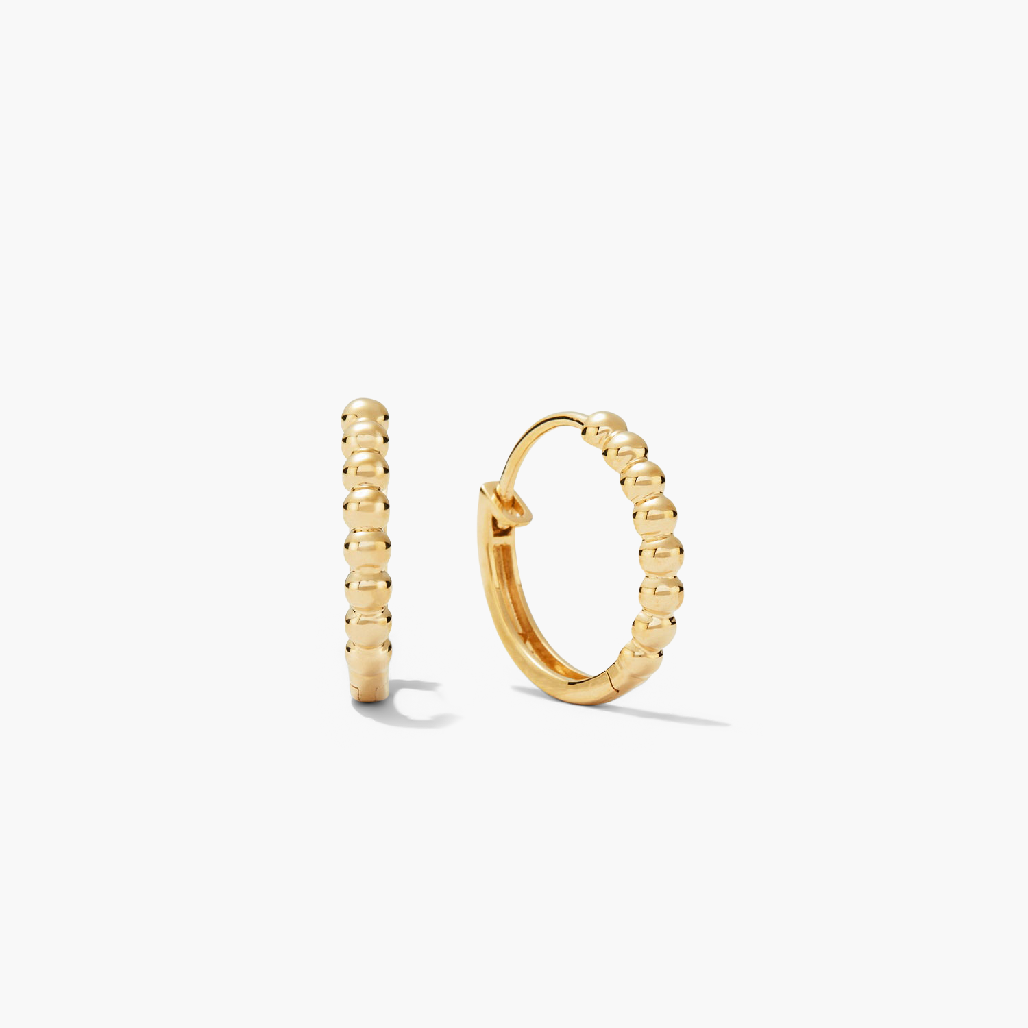 Beaded Small Hoops