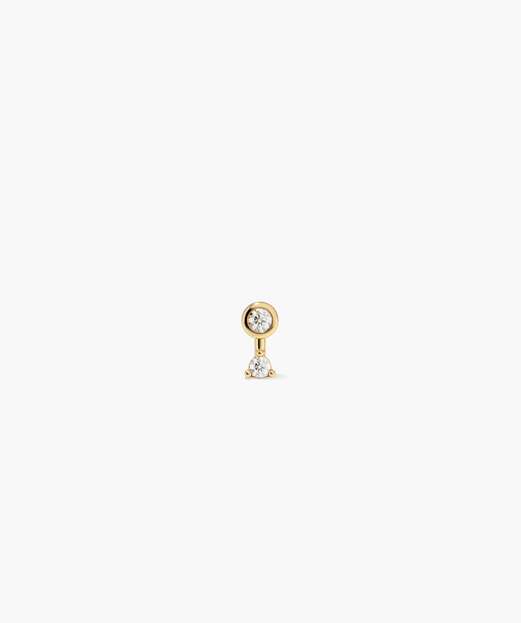 Piercing Studio - Lab Grown Diamond Round Drop Stud