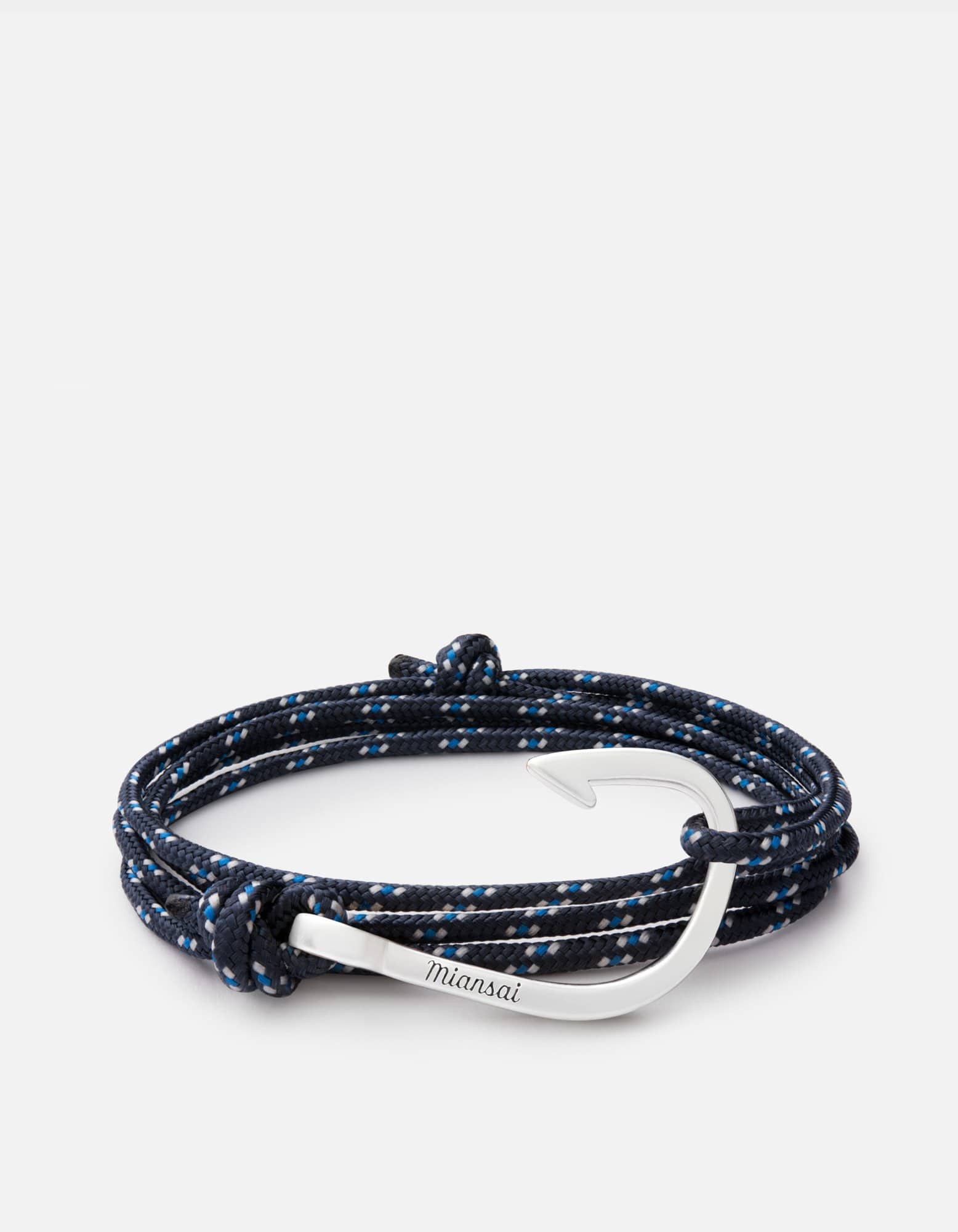 Hook Rope Bracelet, Silver