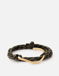 Hook Rope Bracelet, Matte Gold