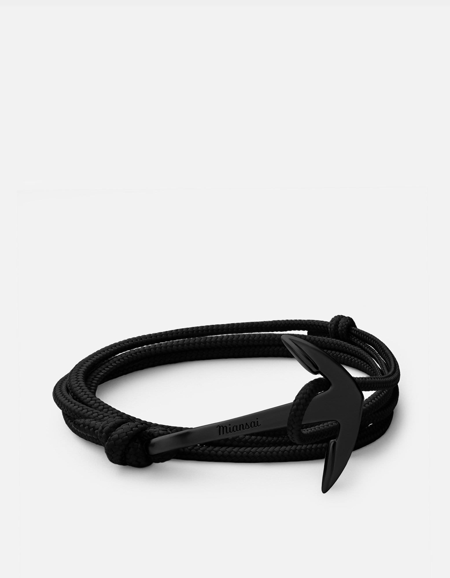 Anchor Rope Bracelet, Noir