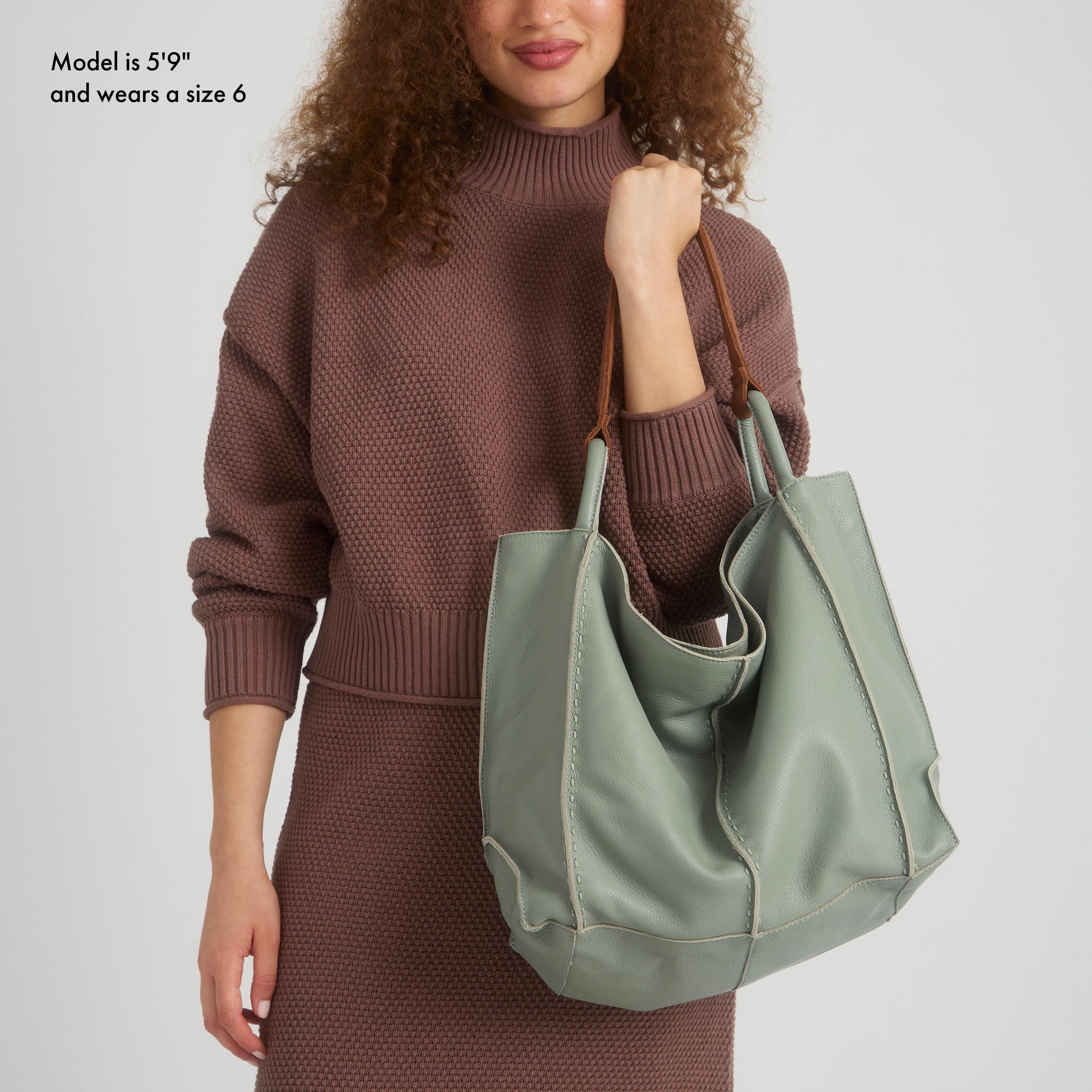Los Feliz Large Tote - Leather - Meadow