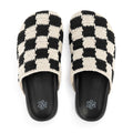Bolinas Clog - Hand Crochet - Black Check