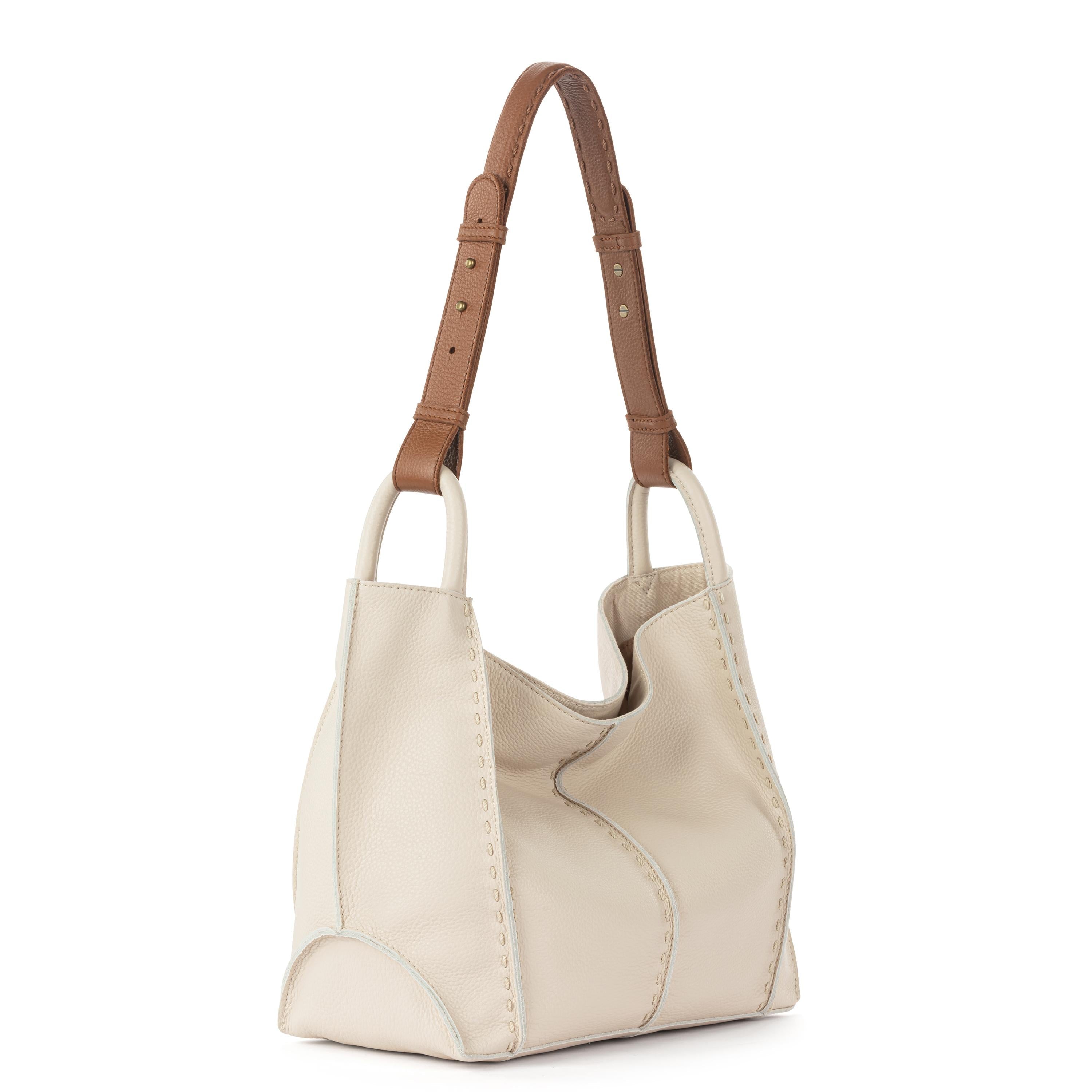 Los Feliz Medium Tote - Leather - Stone