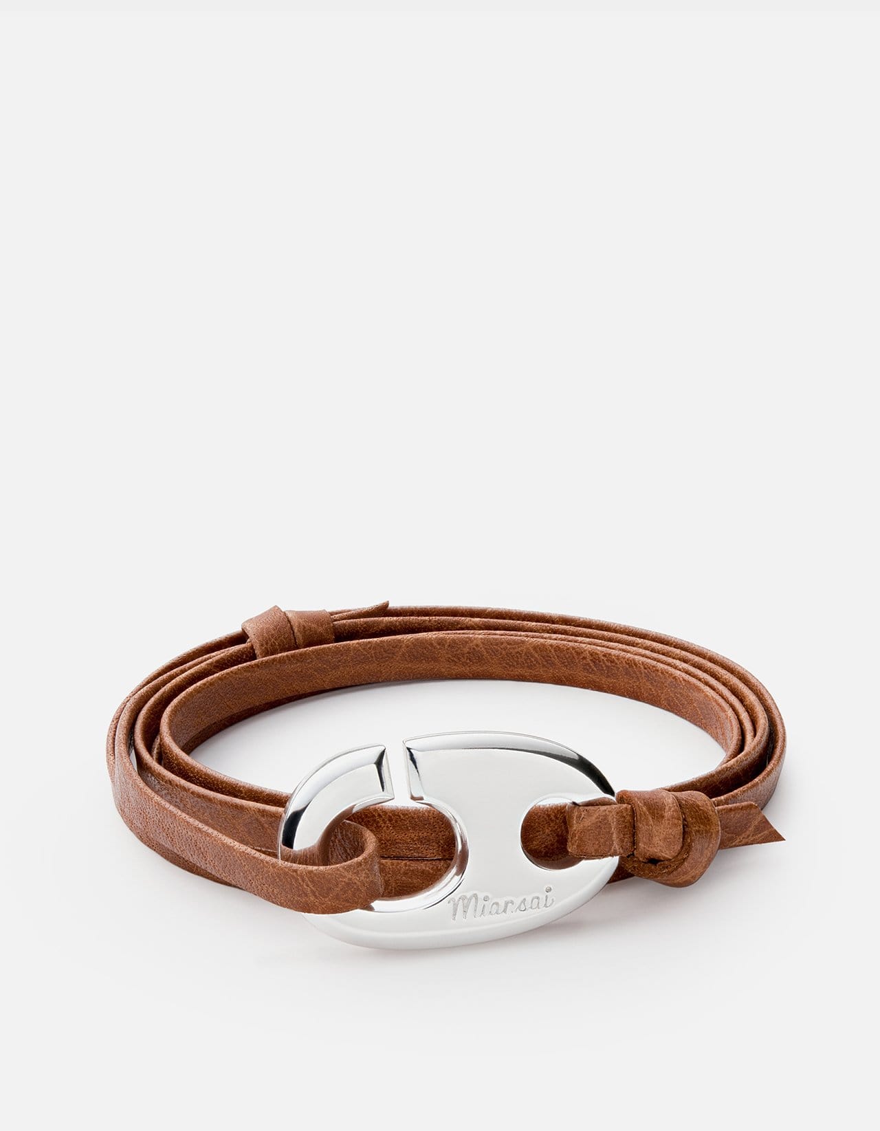 Brummel Hook Bracelet, Silver Tone
