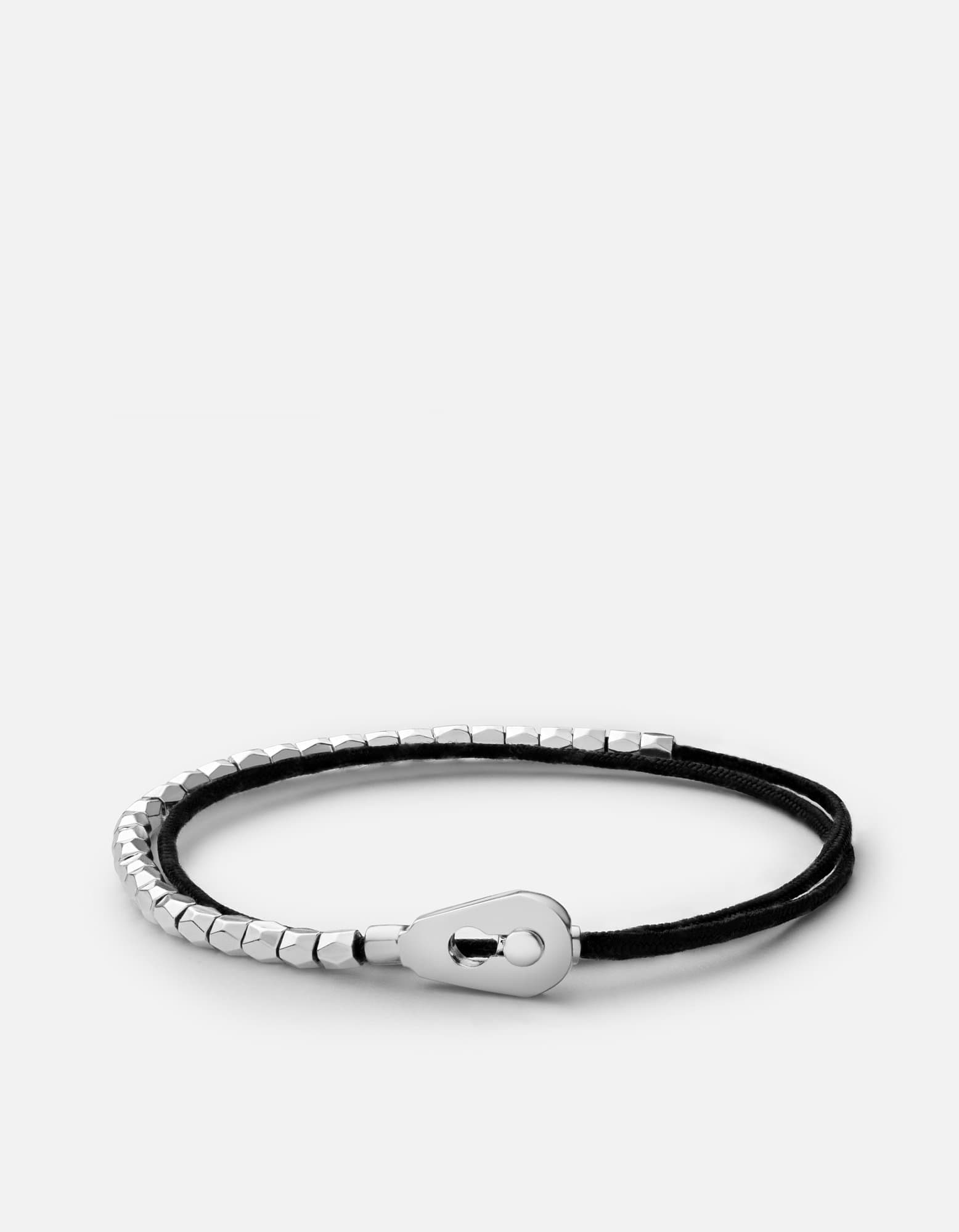 Centra Rope Bead Bracelet, Sterling Silver