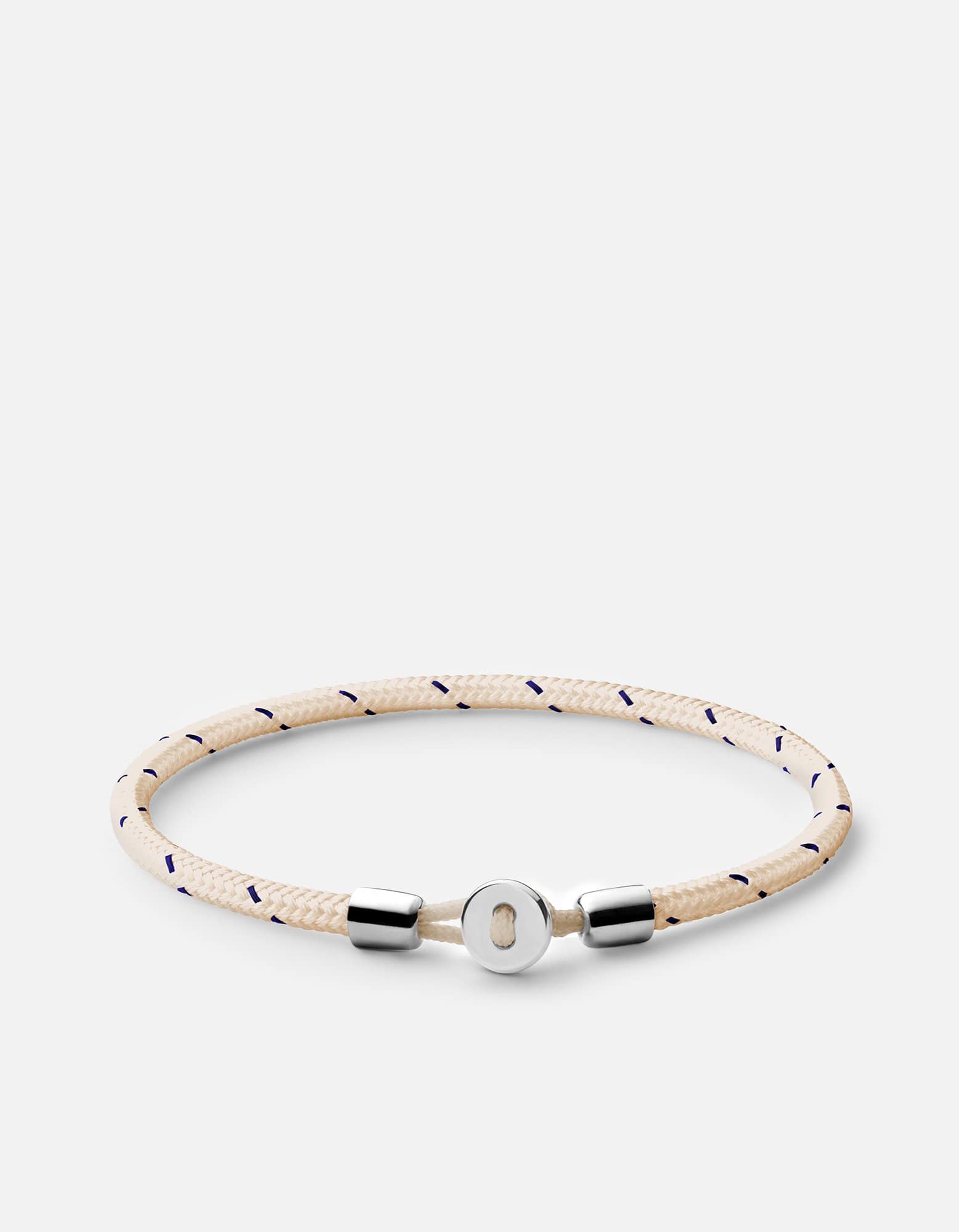 Nexus Rope Bracelet, Sterling Silver / Natural/Navy