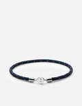 Nexus Rope Bracelet, Sterling Silver / Navy/Steel