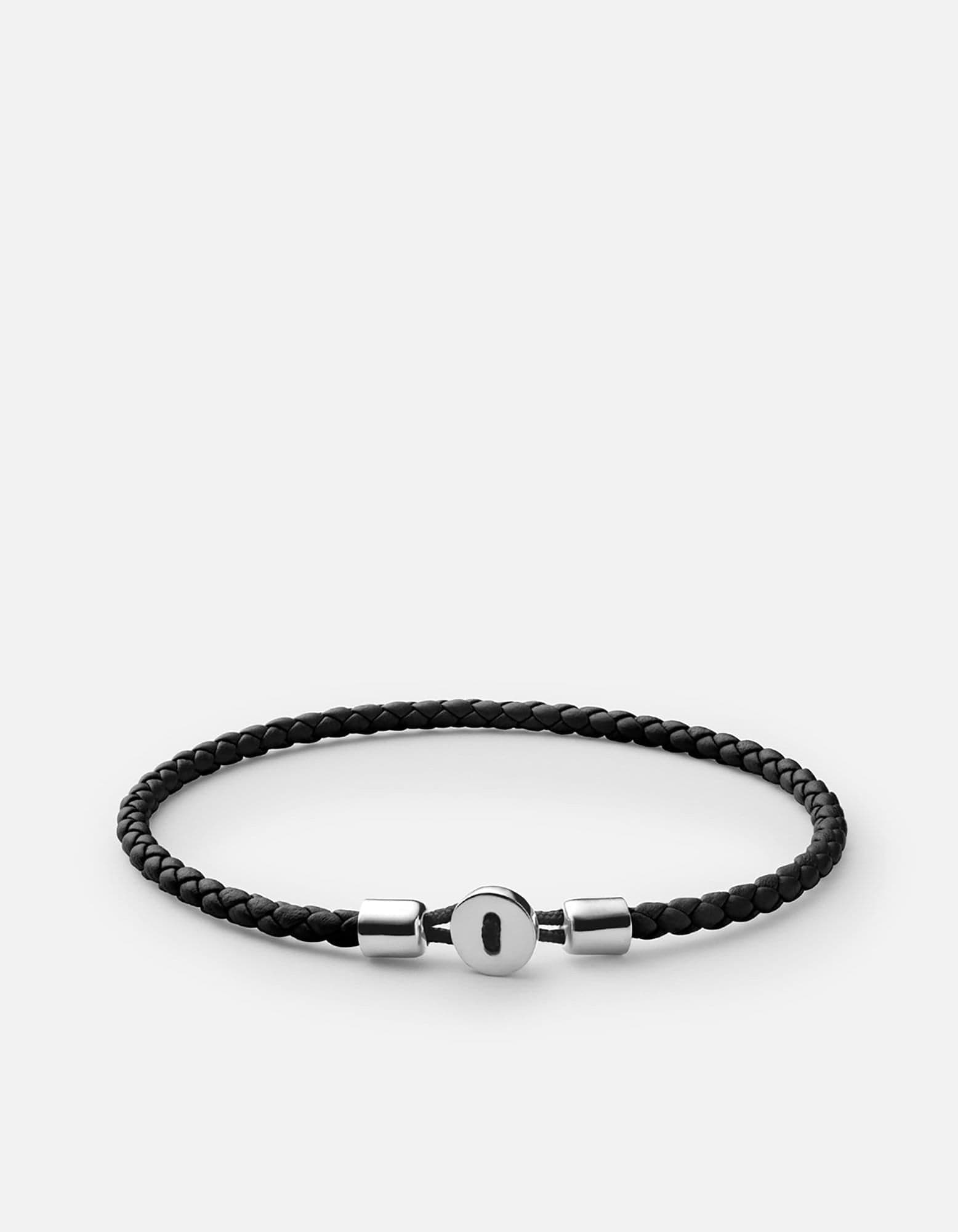 Nexus Leather Bracelet, Sterling Silver / Natural