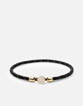 Nexus Rope Bracelet, Gold Pavé