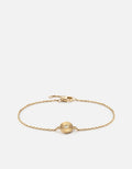 Rey Chain Bracelet, Gold Pavé