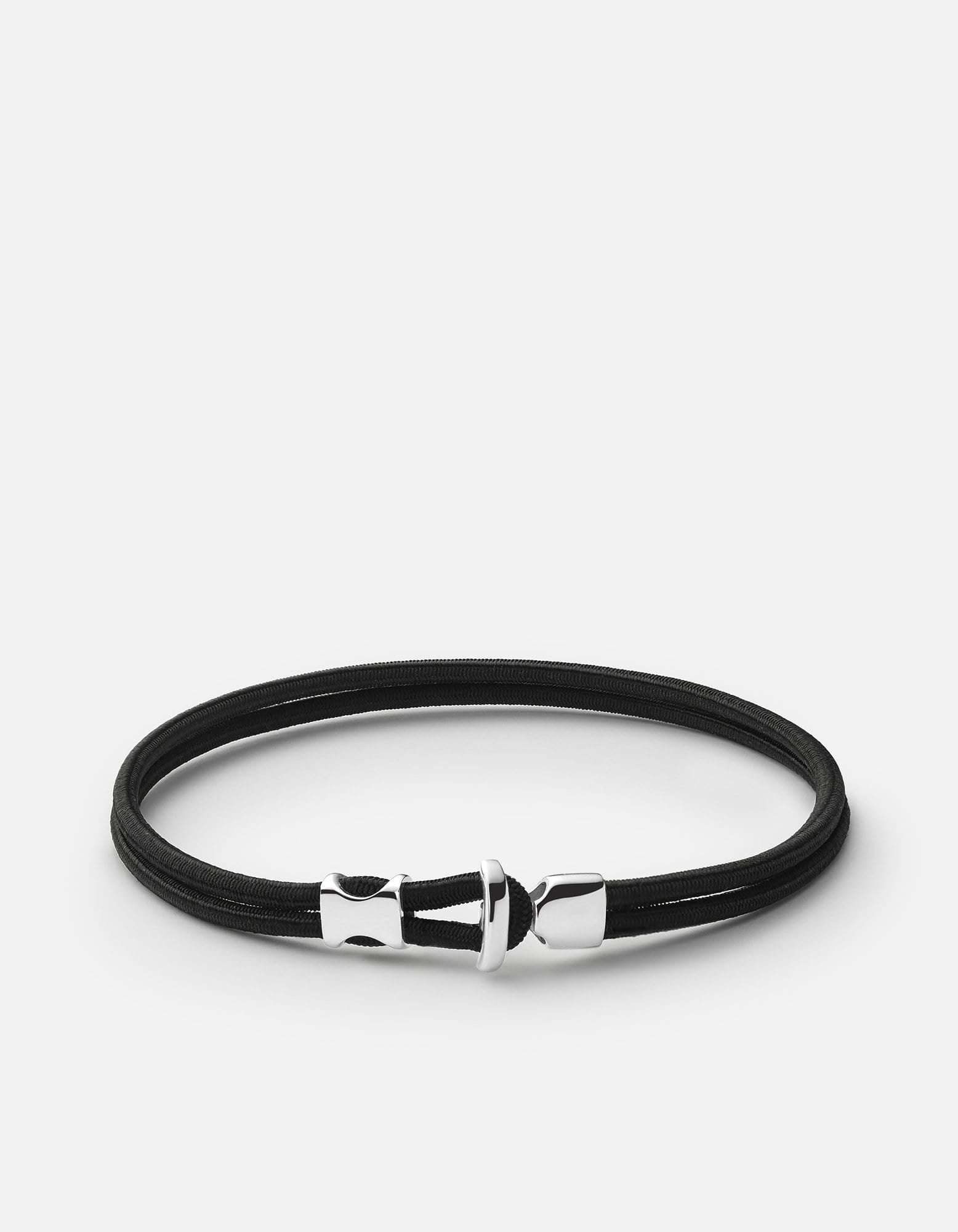 Orson Loop Bungee Rope Bracelet, Sterling Silver