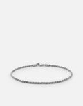 1.8mm Rope Chain Bracelet, Sterling Silver